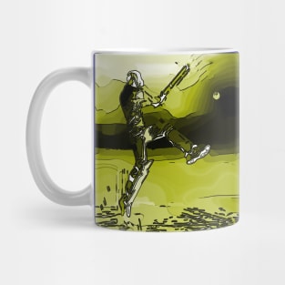 World Cup Cricket Batsman green Mug